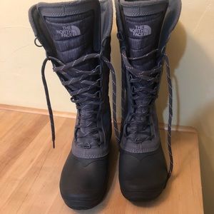 The North Face Tall Winter Snow Boots Gray